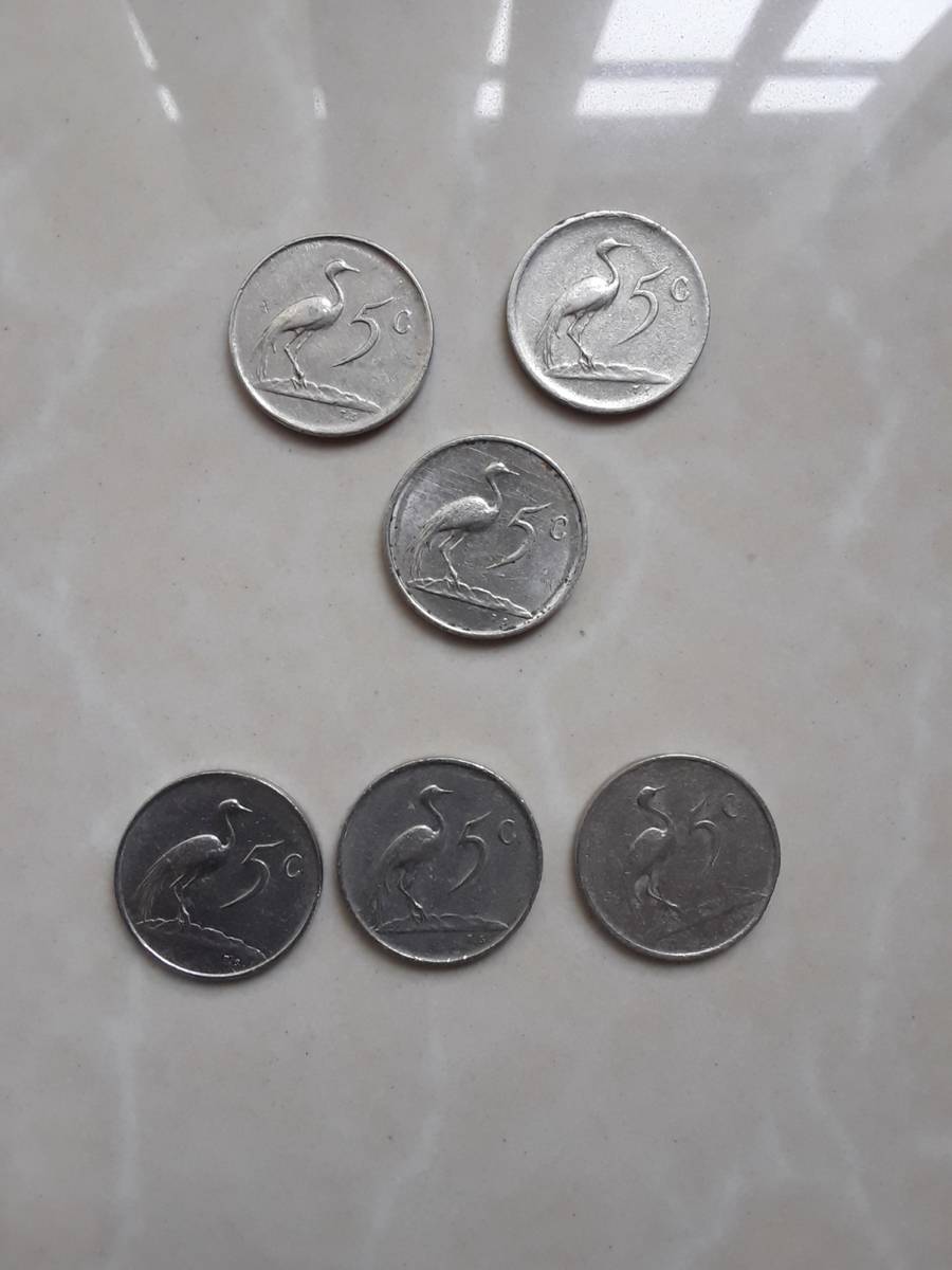 BUY OR SELL SOUTH AFRICAN FIVE CENT COINS visual data 7